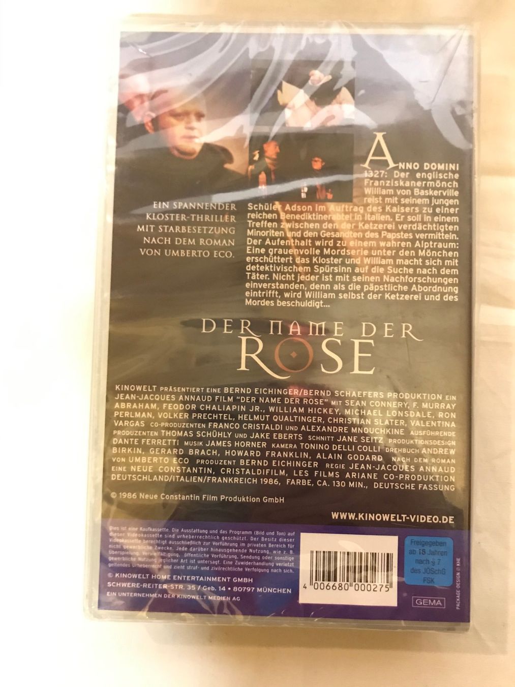 Tutti i VHS: Der Name der Rose - VHS - Neu – Nuovo e nell'imballaggio originale da Ennenda venduto da ZiskaGL 1