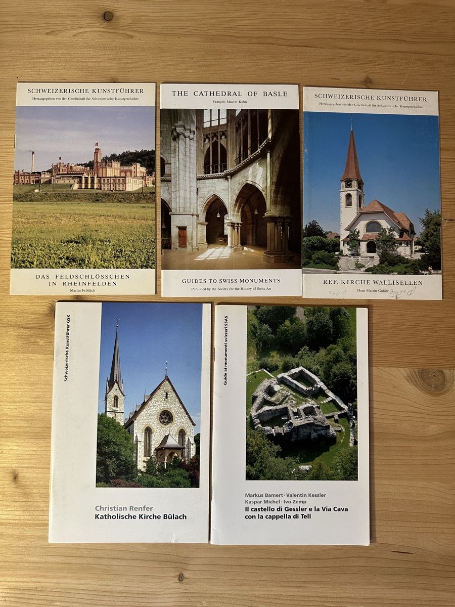 Libri: 5 Schweizerische Kunstführer GSK – Usato da Winterthur venduto da Bb69