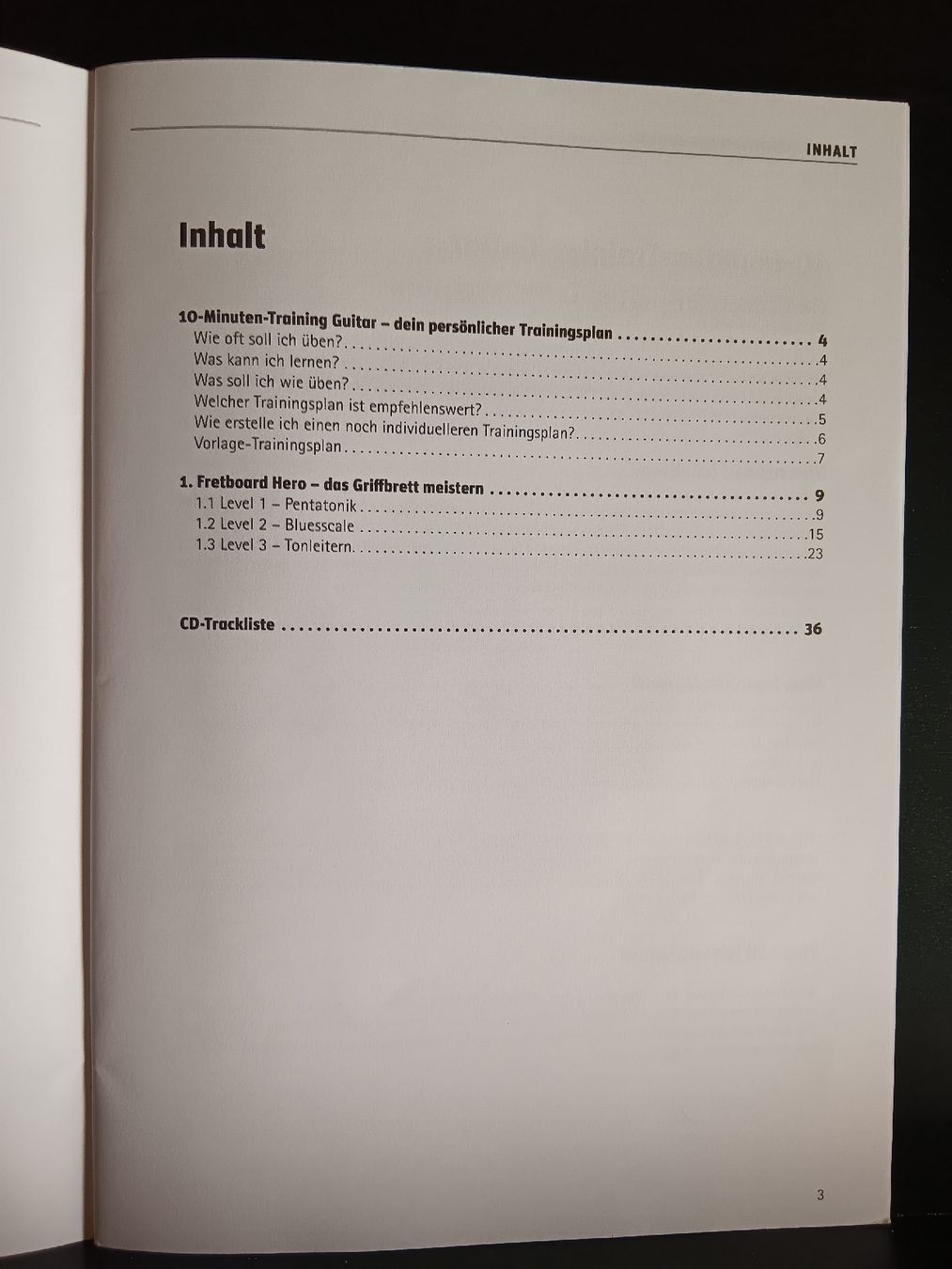 Strumenti musicali: Das 10-Minuten-Training Guitar: Inkl. CD – Usato da Bad Zurzach venduto da BG1 2