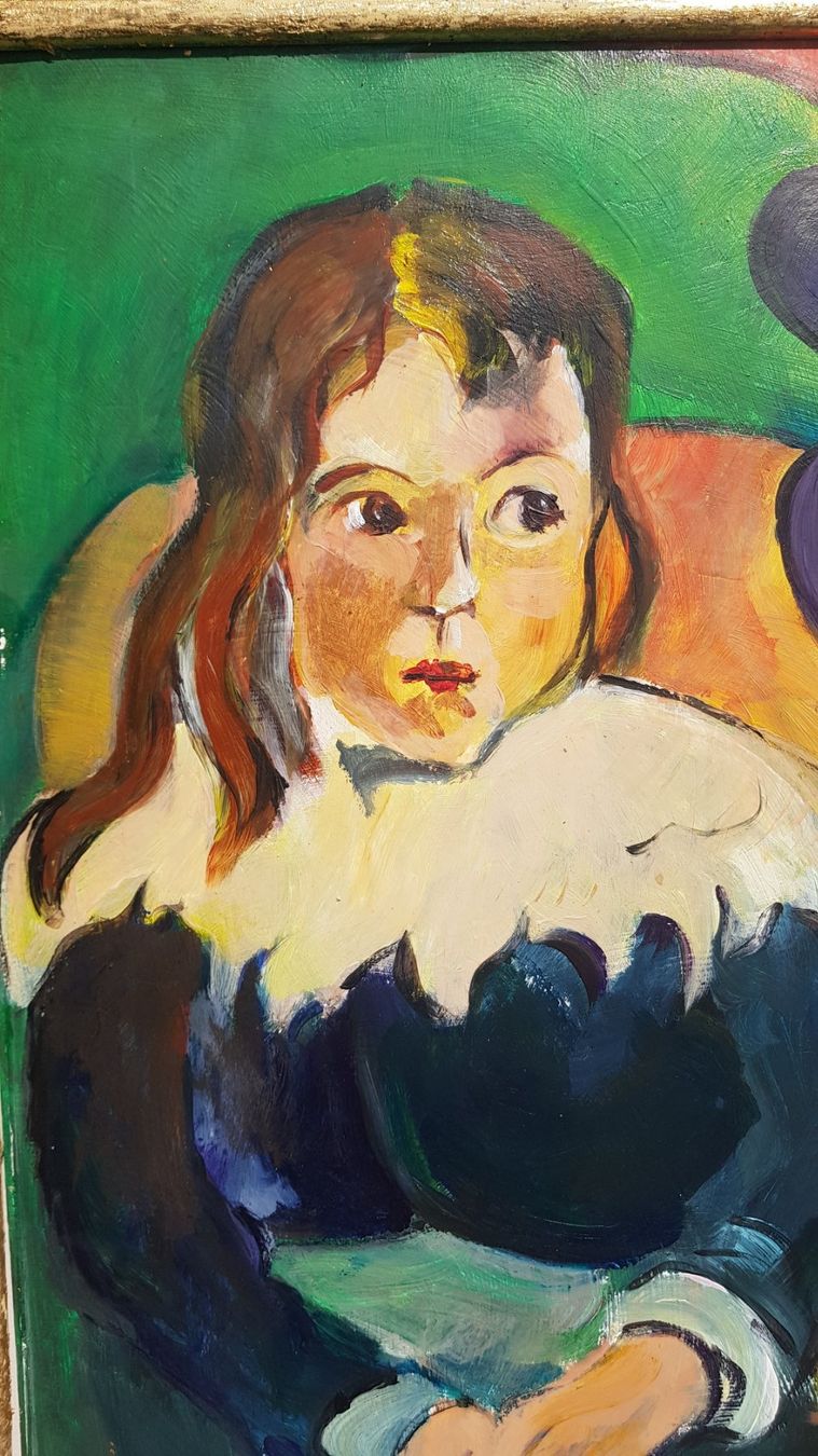 Dipinti: Mädchen Portrait aus Schweizer Sammlung – Usato da Horw venduto da Kunstreich7 4