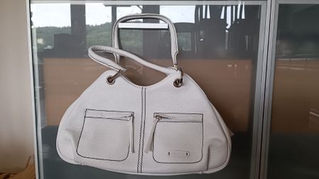 NAVYBOOT Handtasche aus Leder, weiss - Sommer Hit!