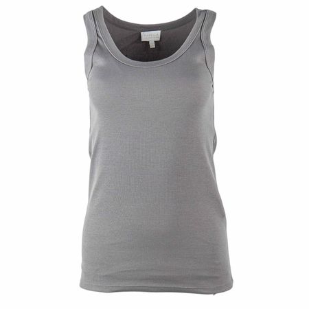 Marella Feinripp Jersey Top NAIF Baumwolle grau Gr 42