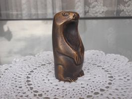 Sammelobjekt BAG TURGI Bronze Skulptur Figur*Murmeltier*1950