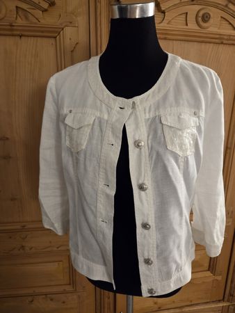 schöne Jacke, 100% Leinen, Barbara Lebek