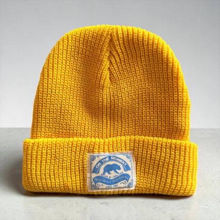 Gelbe Wintermütze Beanie Mütze