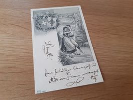KITSCH - PAAR - TURNER GRUSS -EIDG. TURN FEST -1903 -ZUERICH