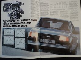 Prospekt Ford Escort mit XR3