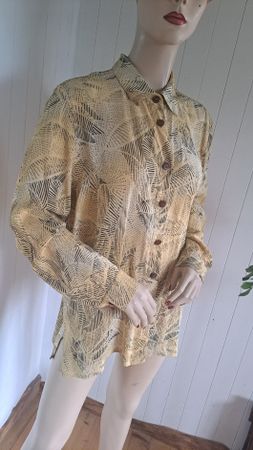 CITY COMBI DELMOD Bluse Imprimé 80s VtG   42 L 40 M 
