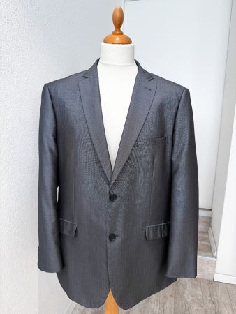 Sylvio Bossi Super 120’s Sakko Gr. 54 Grau Schurwolle
