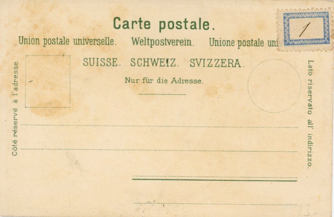 Cartoline postali: Burgdorf   BE   mit Technikum & Schloss    LITHO   ca. 1900 – Usato da Brig venduto da Valcards54 1