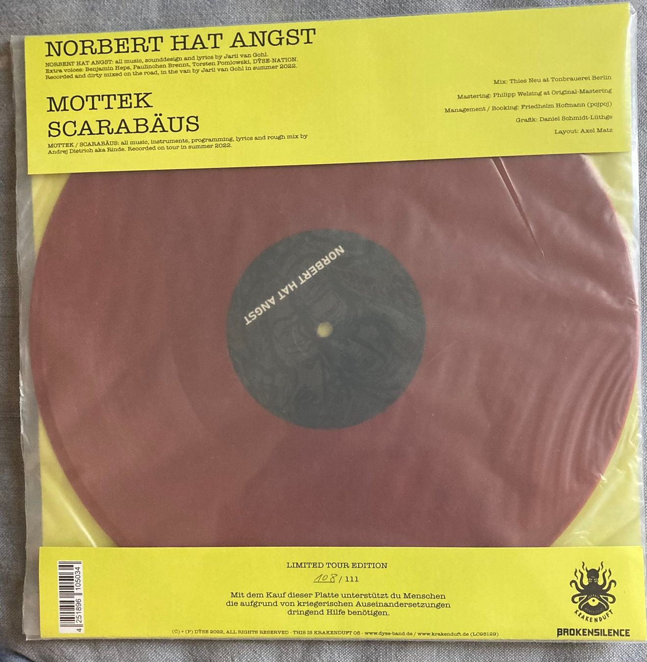 Schallplatten: Dÿse ‎– Norbert Hat Angst / EP – Neu (gemäss Beschreibung) aus Zürich von LustForLive 1