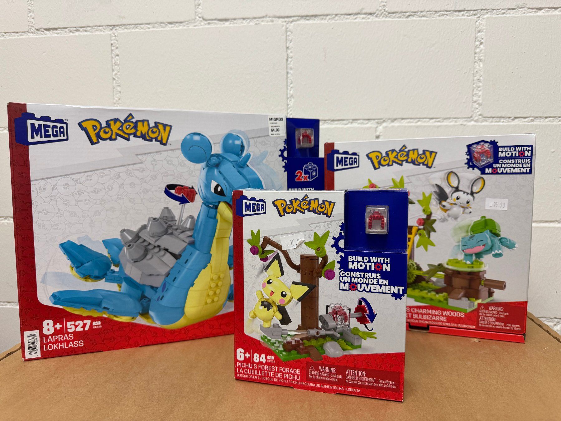 Mega Kit di costruzioni: MEGAPOKÉMON HKT26, HPB59  und HTH69 – Nuovo e nell'imballaggio originale da Urdorf venduto da cybernoid72