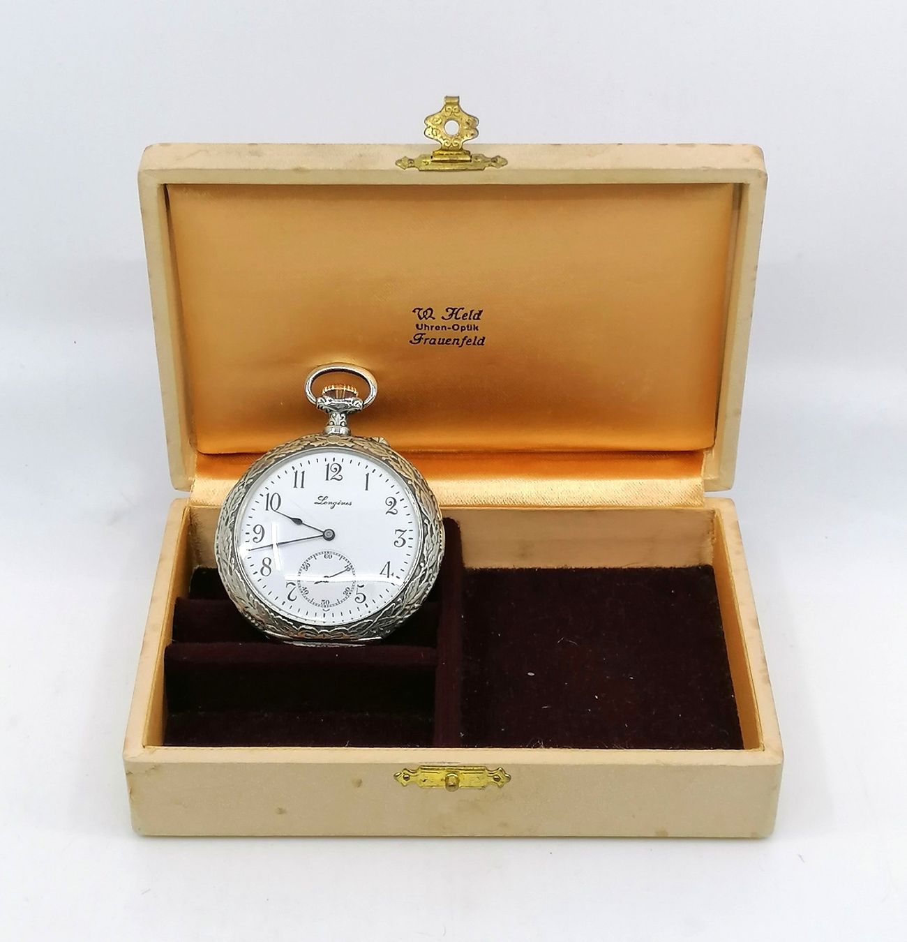 Longines Orologi: Longines Lépine Taschenuhr Silber – Usato da Reinach BL venduto da fliegenrolli