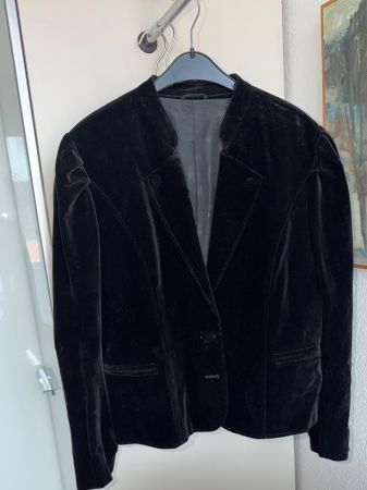 Samt Jacke schwarz 42 Original Salzburger Tracht