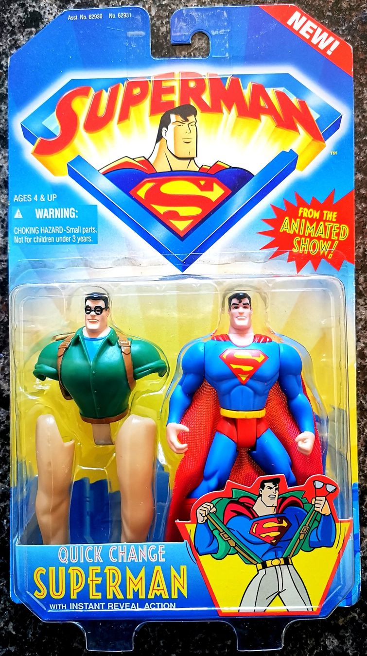 Hasbro Statuette: Superman Quick Change 1996 Vintage Action Figur DC Comics – Nuovo e nell'imballaggio originale da Rorschach venduto da Actionvintage789