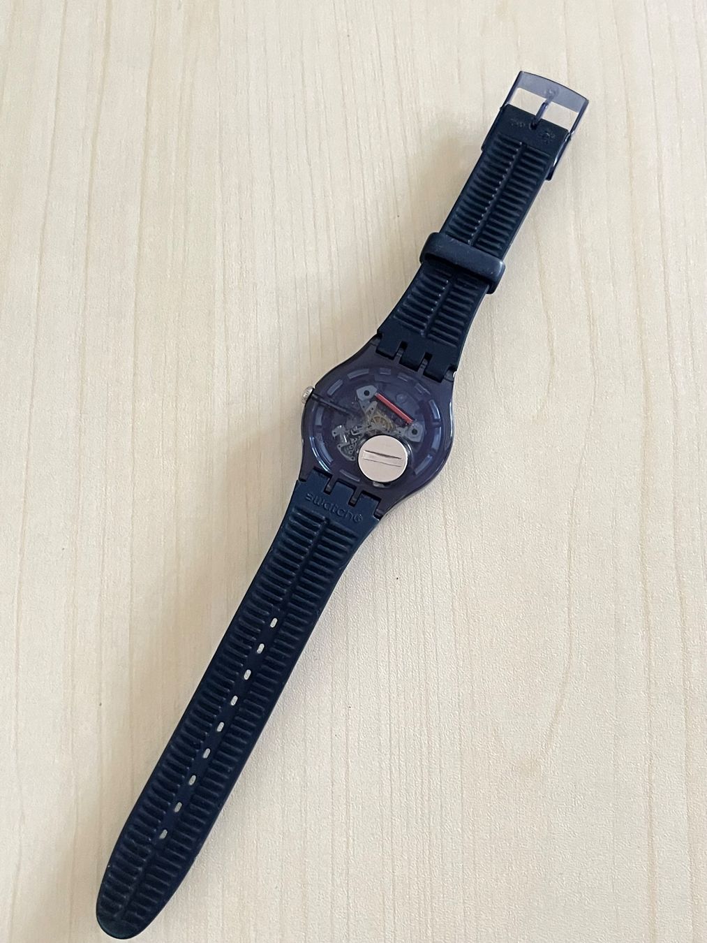 Swatch Orologi: Swatch Damenuhr, dunkelblau mit Glitzer – Usato da Grenchen venduto da chththl 2