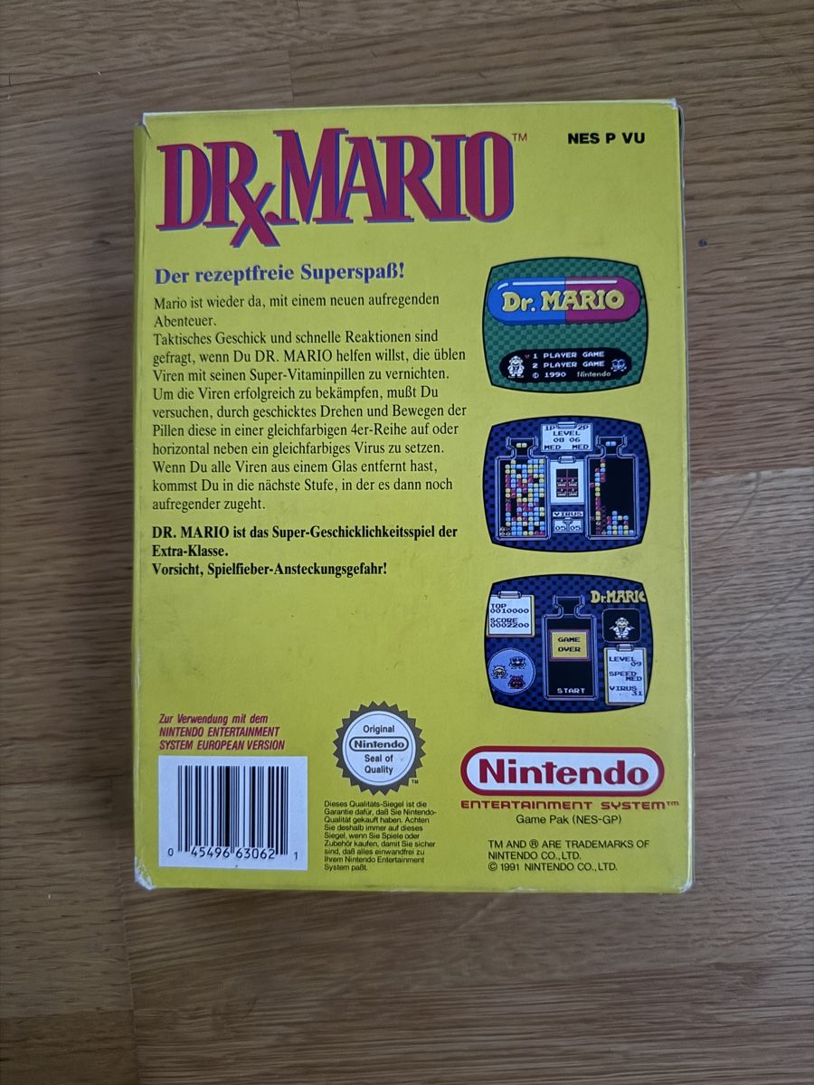 Nintendo Giochi: NES: Dr. Mario inkl. OVP – Usato da Basel venduto da Xela86 2