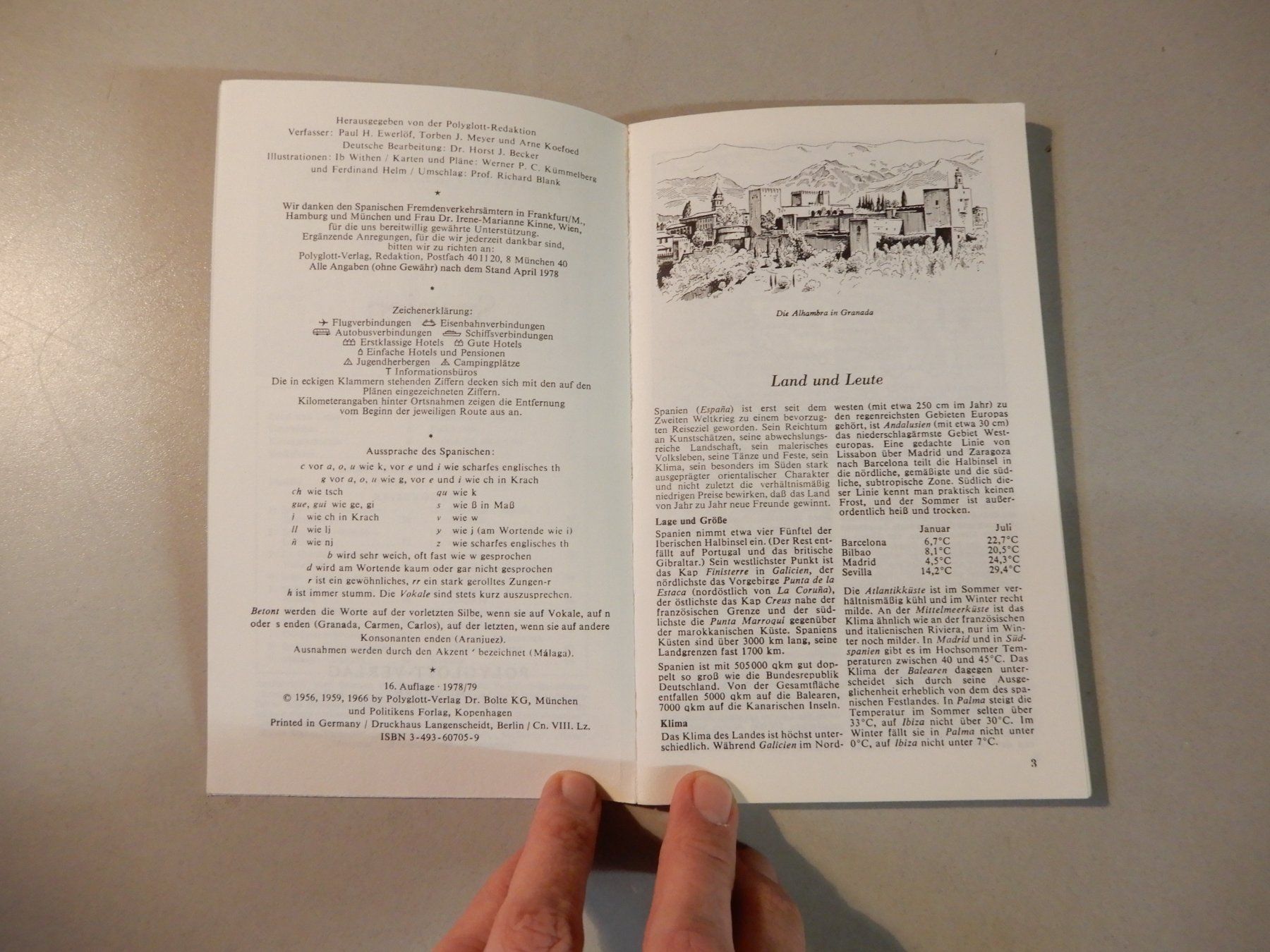 Bücher: Reiseführer Spanien Polyglott mit 28 Illustrationen 1978 – Gebraucht aus Erstfeld von Mario_boe0 2