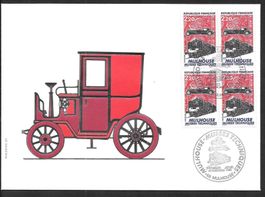 FDC Frankreich Nr. 2583 Viererblock Mülhausen 29.11.1986