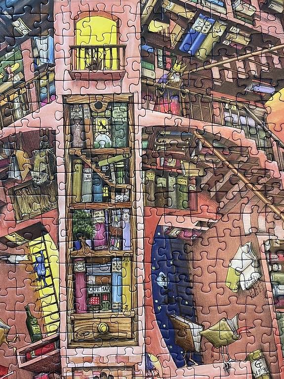 Puzzle: Ravensburger Puzzle Ludicrous Library  500 Teile – Usato da Thun venduto da Laura.j 3