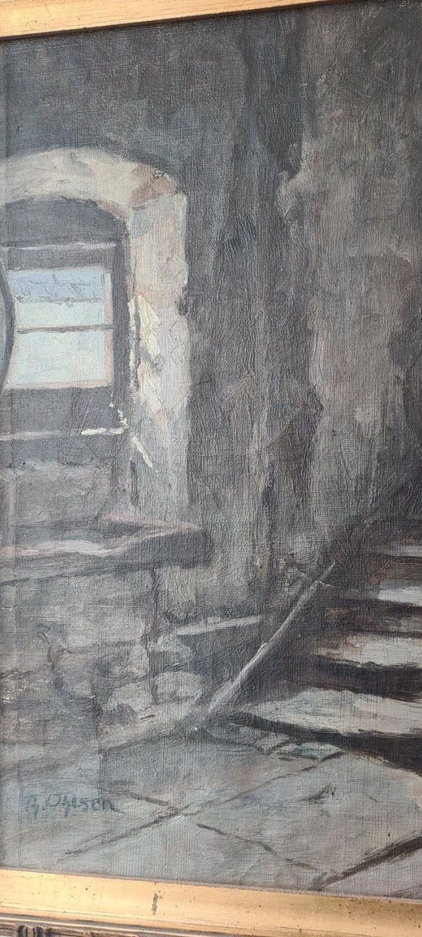 Dipinti: Orginal Gemälde th. Olsen 1854-1932 – Usato da Seengen venduto da storm24 4