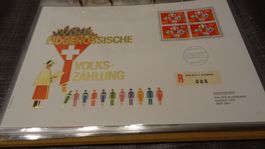 FDC 1990 Luxusbrief Volkszählung