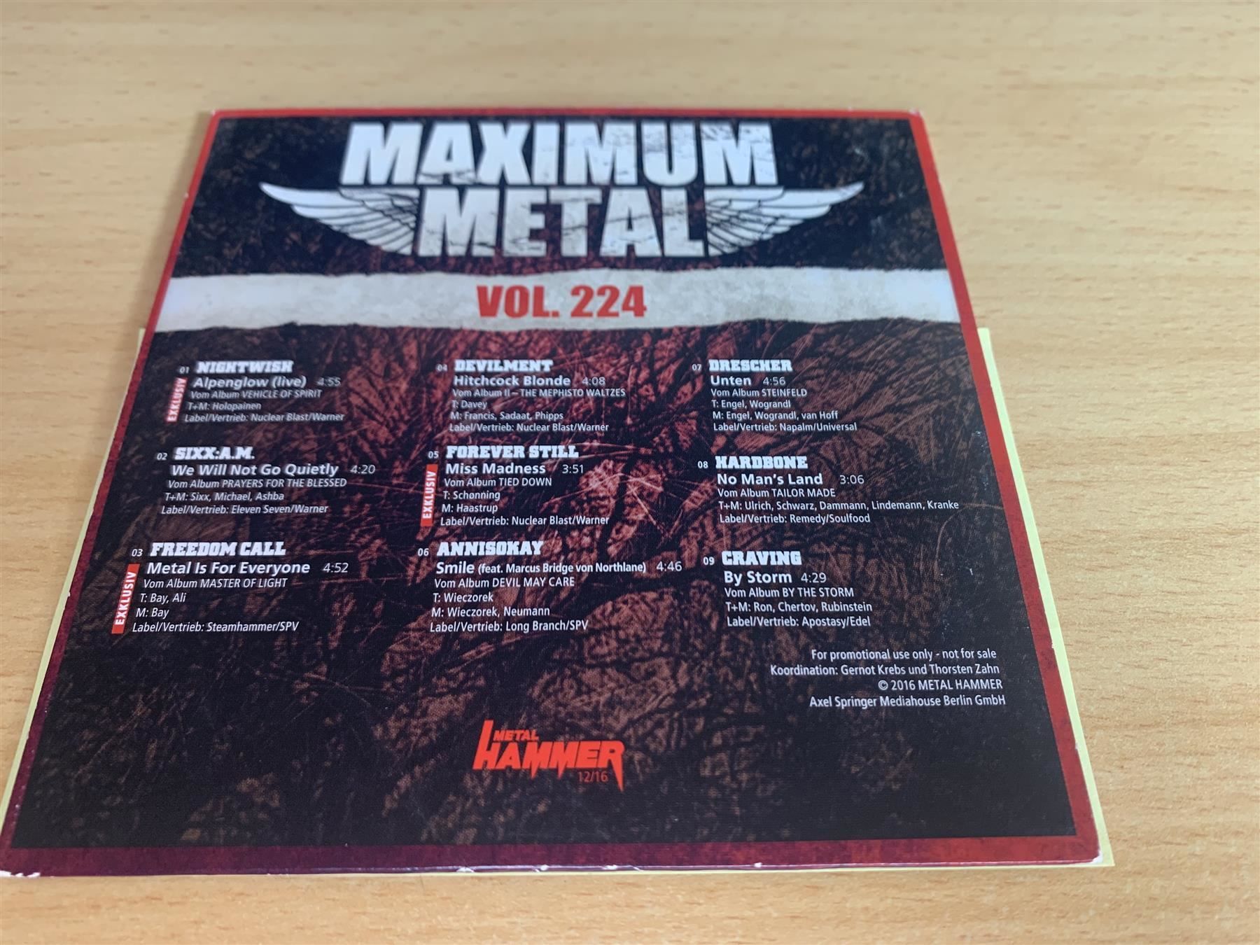CD: Metal Hammer - Maximum Metal - 8 CD – Usato da Rikon im Tösstal venduto da Alpenmutz 4
