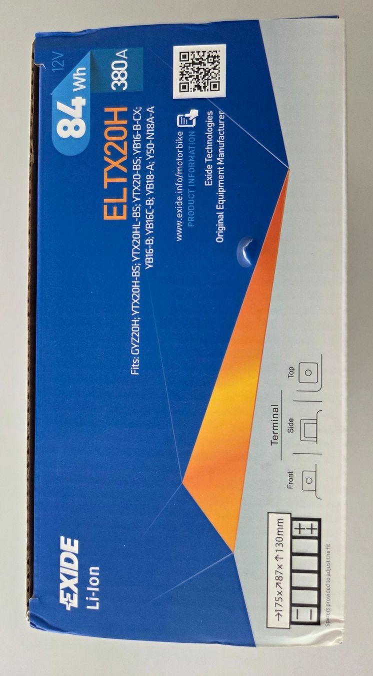 Batterie: EXIDE Li-Ion Motorradbatterie ELTX20H – Nuovo e nell'imballaggio originale da Ittigen venduto da bluesboy_66 1