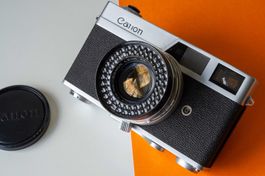 Canon Canonet SE mit 45mm f1.9 und Ledertasche