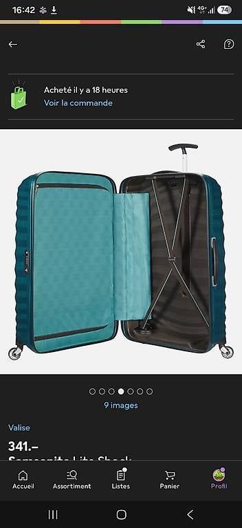 Samsonite Valises de voyage: Valise Samsonite Spinner Lite-Shock neuve jamais utilisée – Neuf avec emballage d'origine à Neuchâtel par Stwatch 2