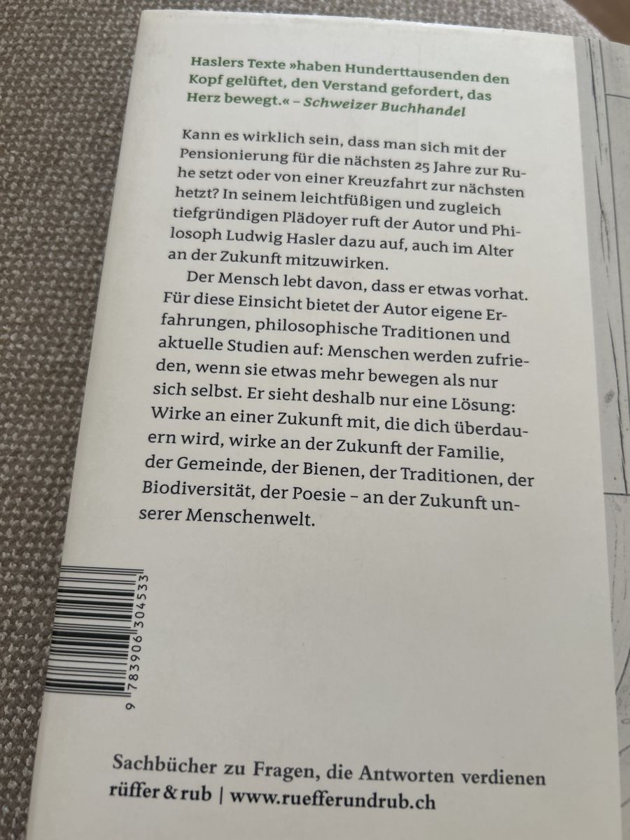 Für ein Alter, das noch was vorhat 📚 Ludwig Hasler | Kaufen auf Ricardo