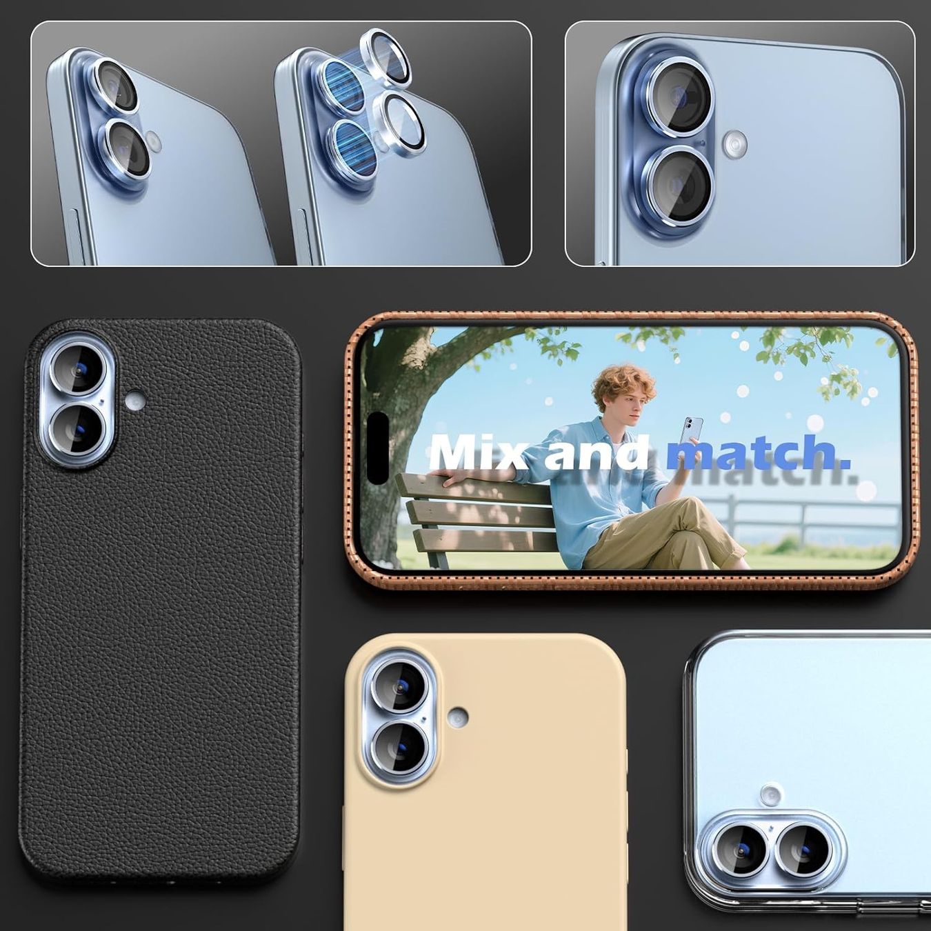 Apple Telefoni cellulari / Smartphones: iPhone 17  - 2 Verres protection Caméra Bleu claire – Nuovo e nell'imballaggio originale da Morges venduto da DigiAC 1