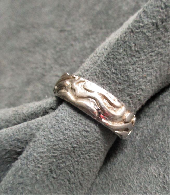 Tony Fein Silberring Bandring 3mm Schlicht 925er Silber Massiv Rhodiniert