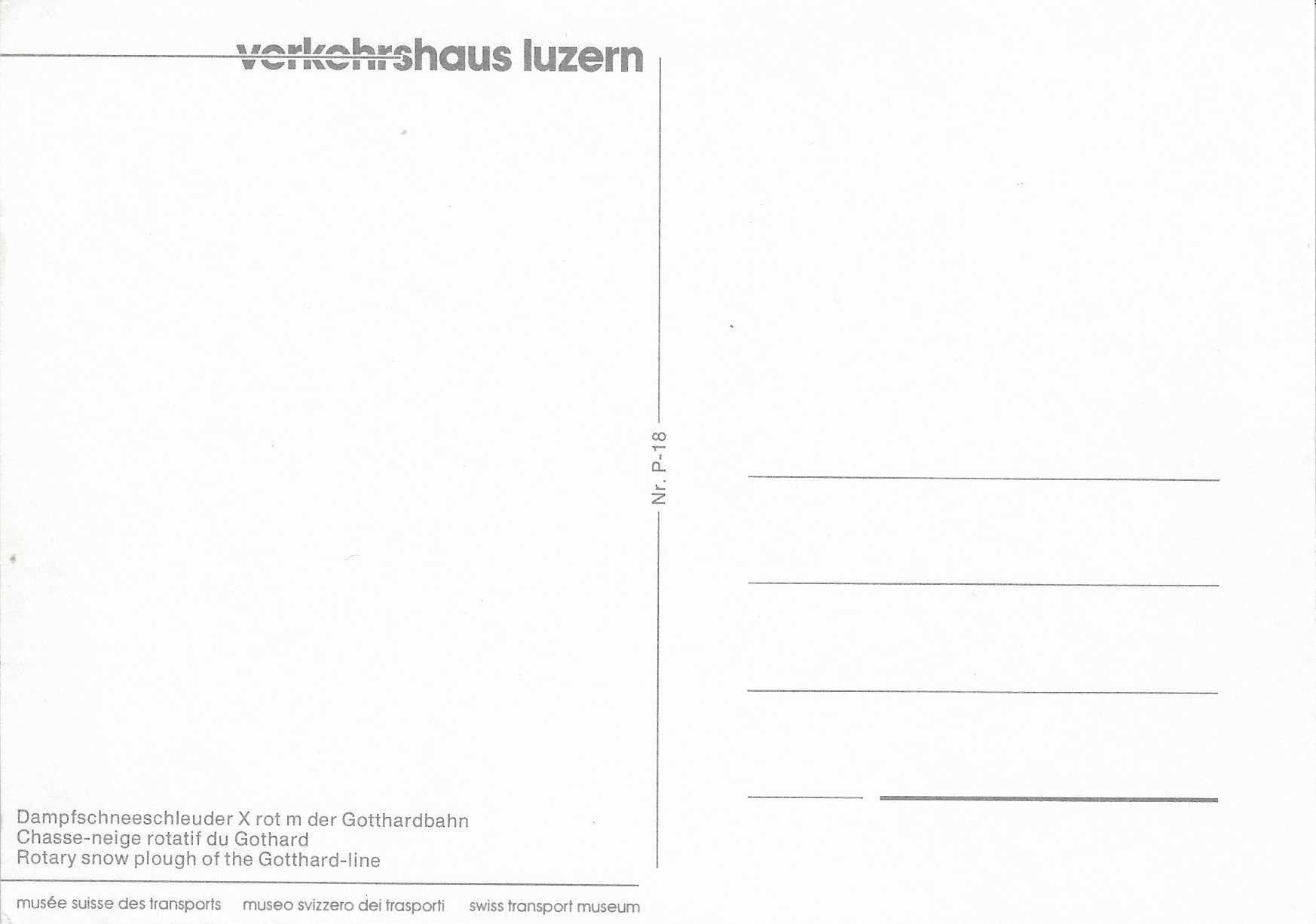 Cartoline postali: Dampfschneeschleuder X rot m der Gotthardbahn – Nuovo (secondo la descrizione) da Rothrist venduto da Stranglehold 1
