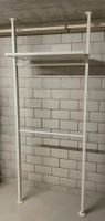 IKEA Elvarli Regal, weiss, 2 Kleiderstangen, 1 Regalboden