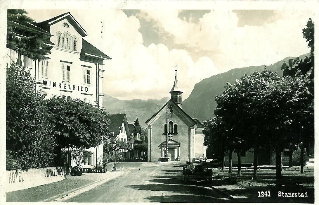 Cartoline postali: Stansstad NW 1930 Hotel Winkelried alte Kirche Oldtimer Auto – Nuovo (secondo la descrizione) da Ennetmoos venduto da Ambuman