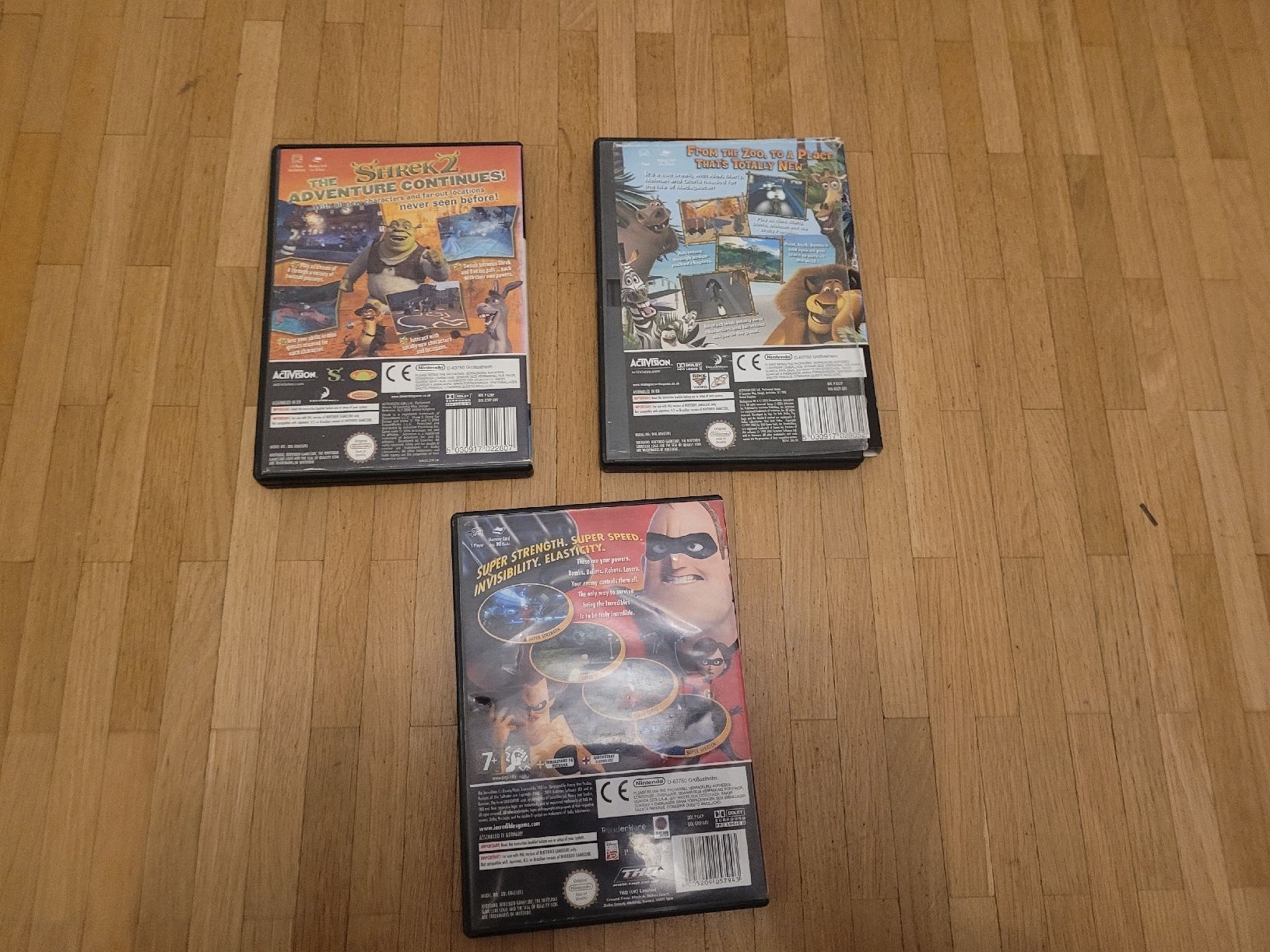 Nintendo Giochi: GameCube Games Bundle - Shrek 2, Madagascar, Incredibles PAL – Usato da Meyrin venduto da Retro-GZ 2