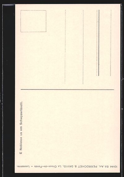 Cartoline postali: AK E Noblesse us em Schwyzerländli – Usato da Berlin venduto da bartko-reher 1