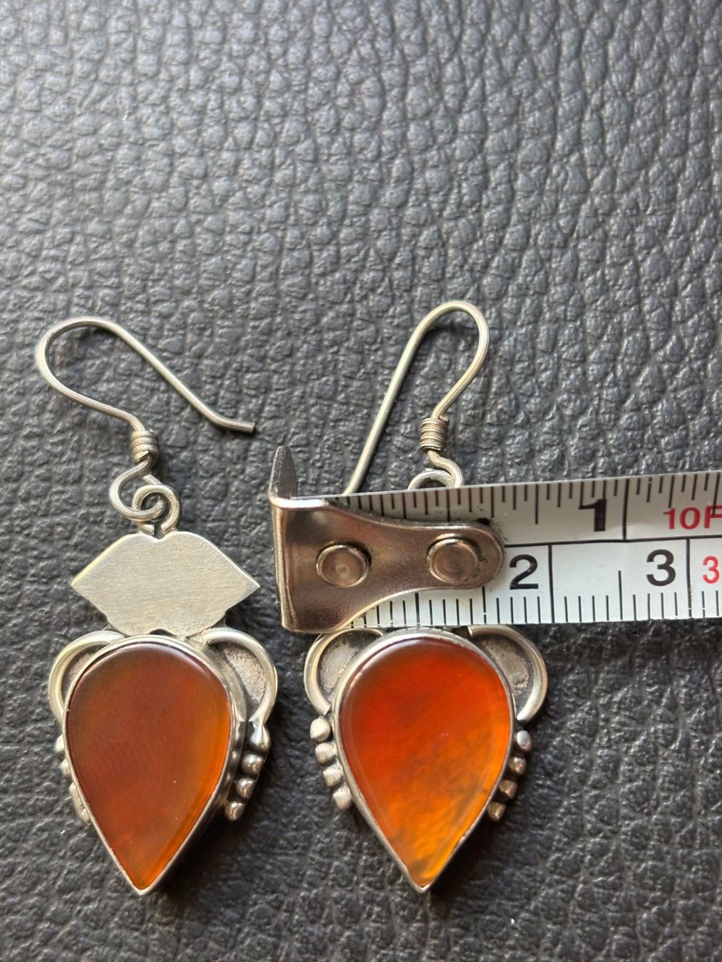 Orecchini pendenti & Orecchini a lobo: Boucles d'oreilles argent 925 cornaline ethniques style – Usato da Peseux venduto da Cresus27 5