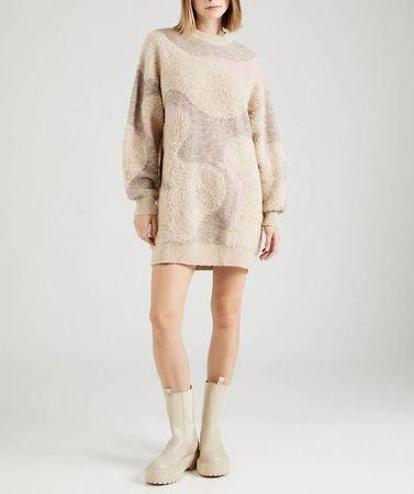 Strickkleid Gr. S warm und cosy beige