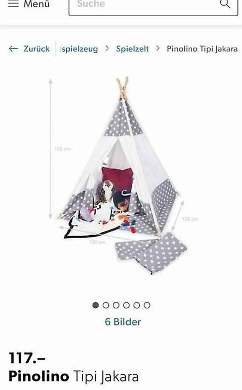 Autres lits & meubles pour enfants: Kindertipi  – D'occasion à Schindellegi par R.Temperli