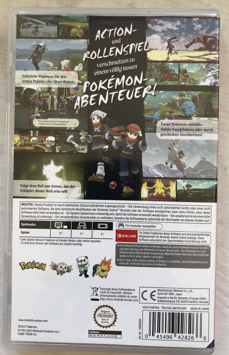 Nintendo Spiele: Nintendo Switch - Pokémon - Legenden: Arceus – Gebraucht aus Schaffhausen von durruti 2