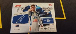 Liam Lawson Signature Style 275 F1 Topps Turbo Attax 2026