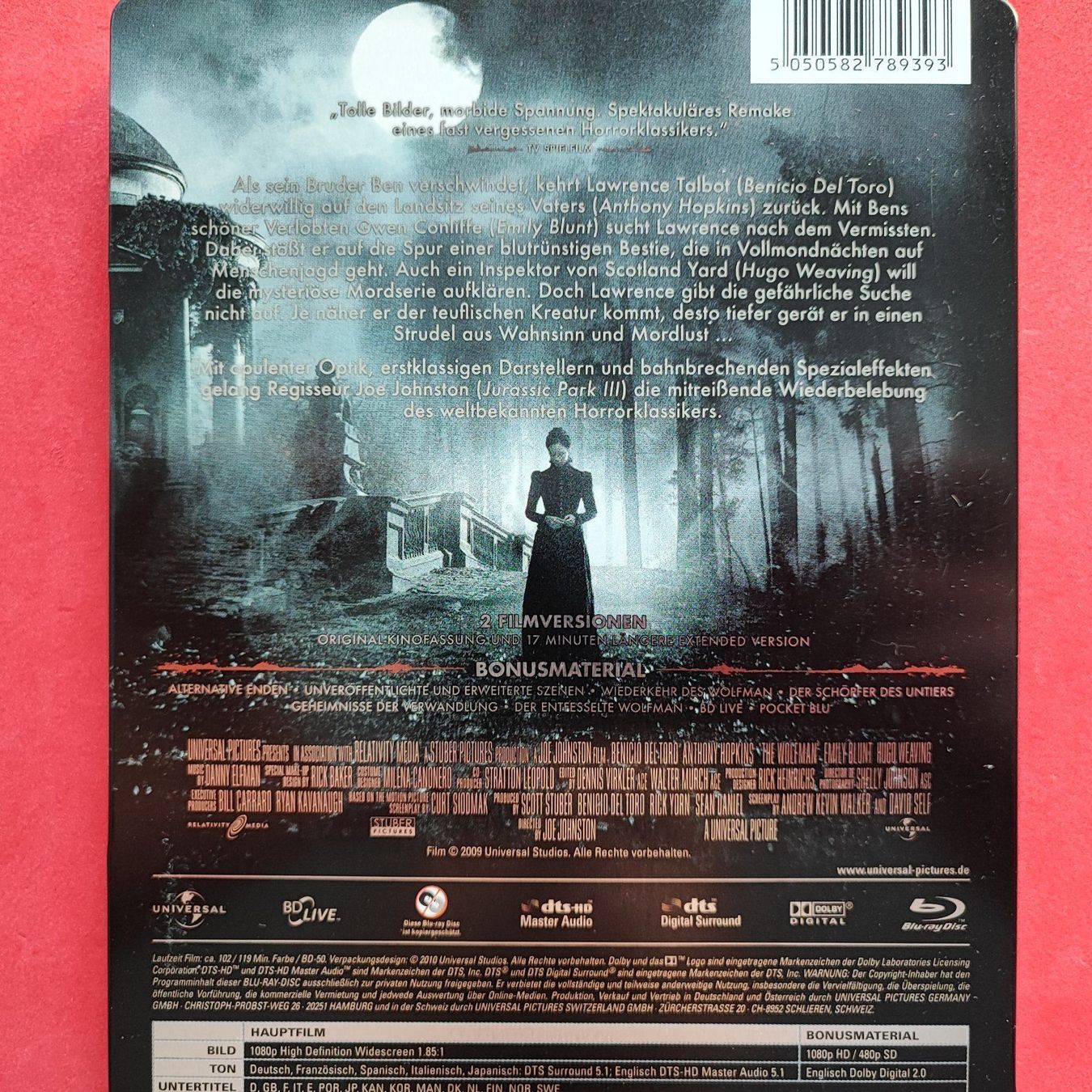 Tutti i DVDs: Wolfman - Extended Version/Steelbook [Blu-ray] – Usato da Dübendorf venduto da kb86_MOVIE 1
