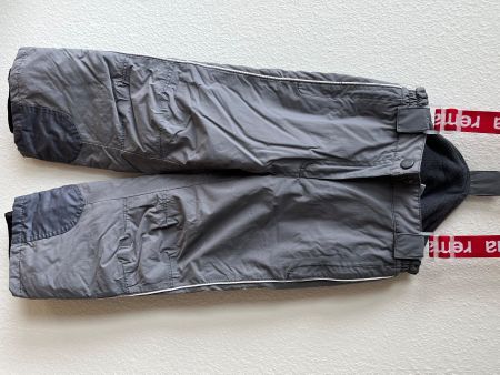 Tinsulate graue Skihose Gr 116 mit Raima Hosenträger