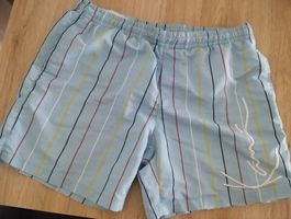 2 Stück Kurze Hosen Karl Kani Hellblau Kariert