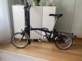 Faltvelo Brompton schwarz guter Zustand mit Licht