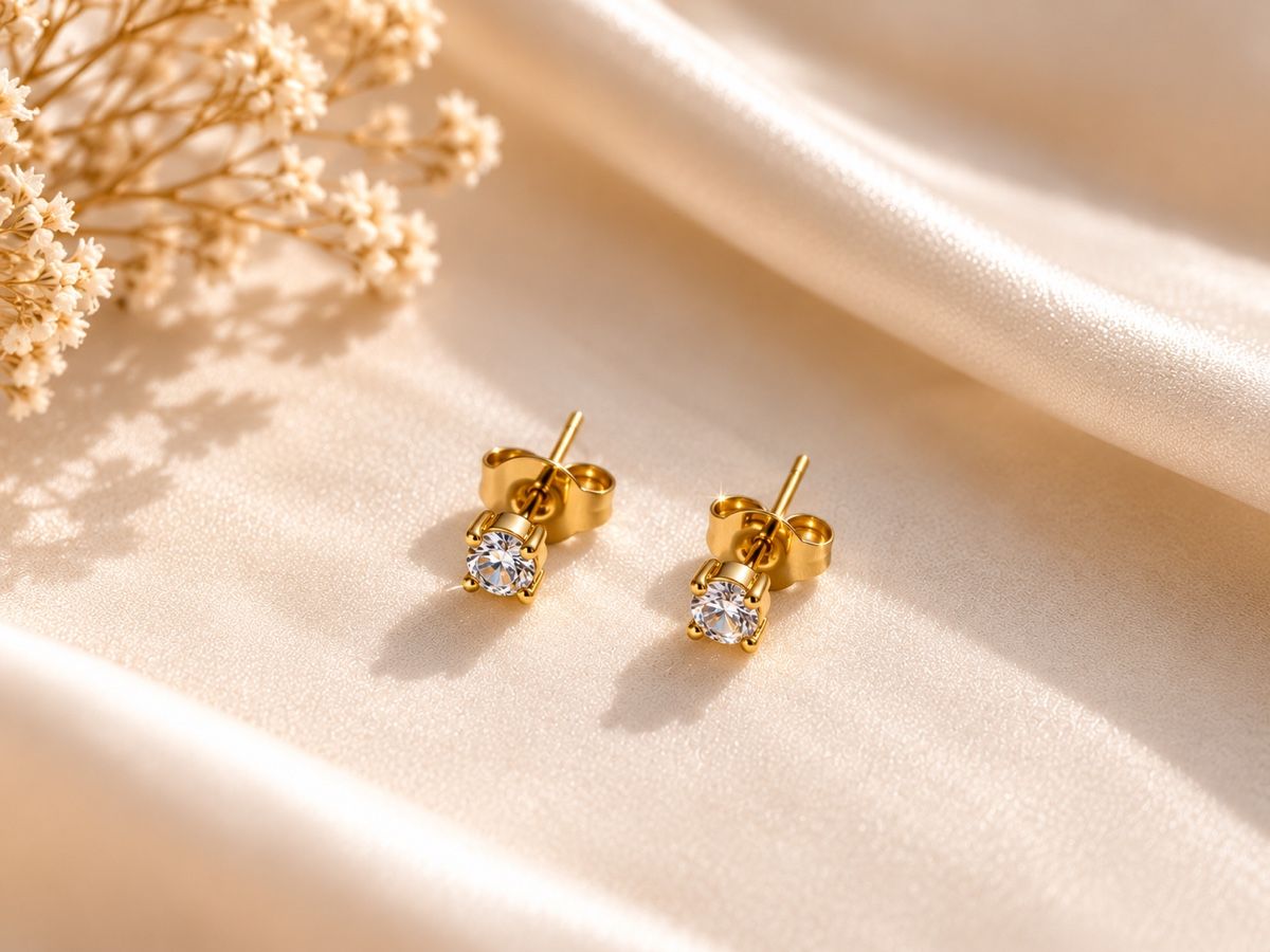 Ohrringe & -stecker: Solitaire Studs – Neu und originalverpackt aus Zürich von MML