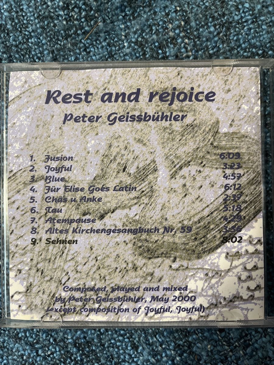 CD: Peter Geissbühler - Rest And Rejoice – Usato da Lützelflüh-Goldbach venduto da Deiv4 2
