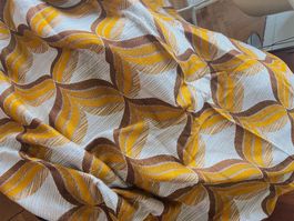 vintage Vorhang Orange Gelb